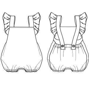 Moldes de confeccion para Mono 7861